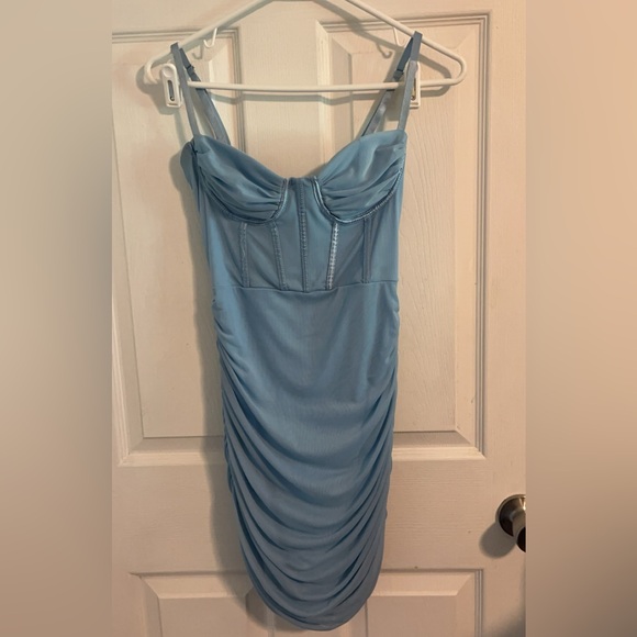 Homecoming Christmas dress. Size small blue - Picture 3 of 7